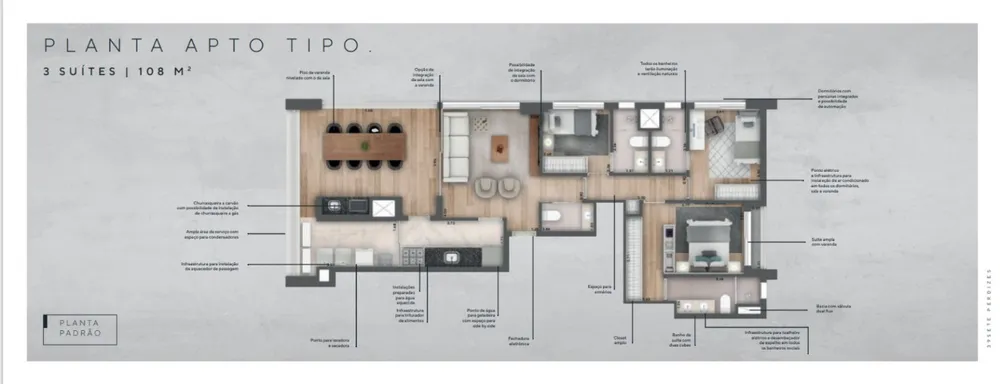 Apartamento, 3 quartos, 108 m² - Foto 5