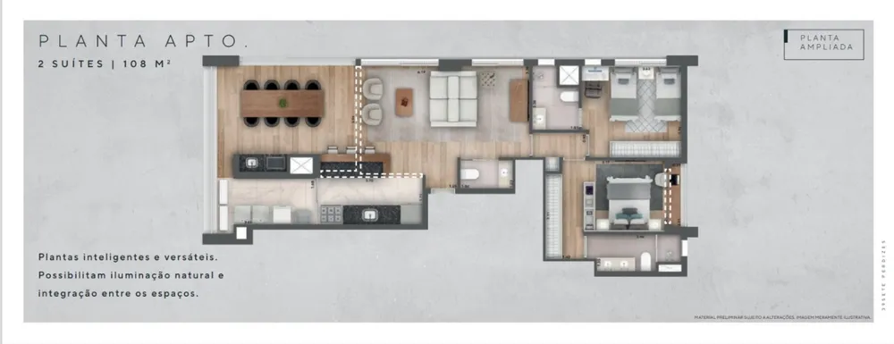 Apartamento, 3 quartos, 108 m² - Foto 7