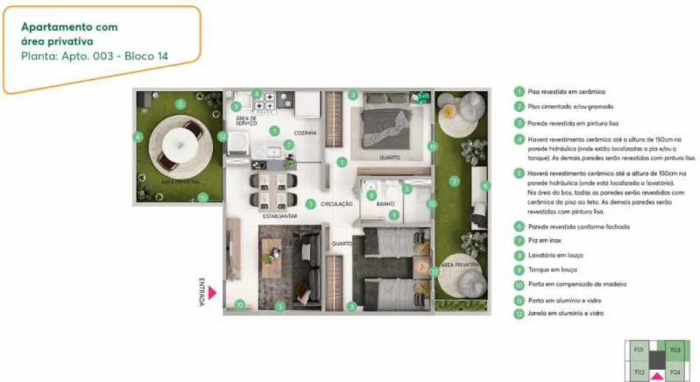 Apartamento, 2 quartos, 42 m² - Foto 9