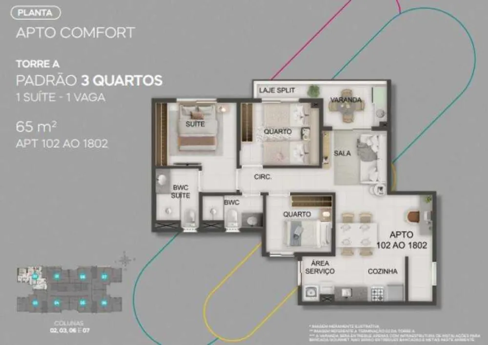 Apartamento, 3 quartos, 65 m² - Foto 10