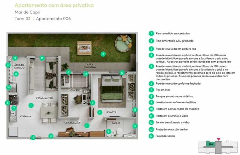 Apartamento, 2 quartos, 44 m² - Foto 8