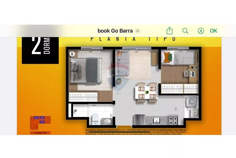 Apartamento, 2 quartos, 32 m² - Foto 3