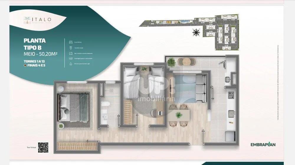 Apartamento, 2 quartos, 49 m² - Foto 6