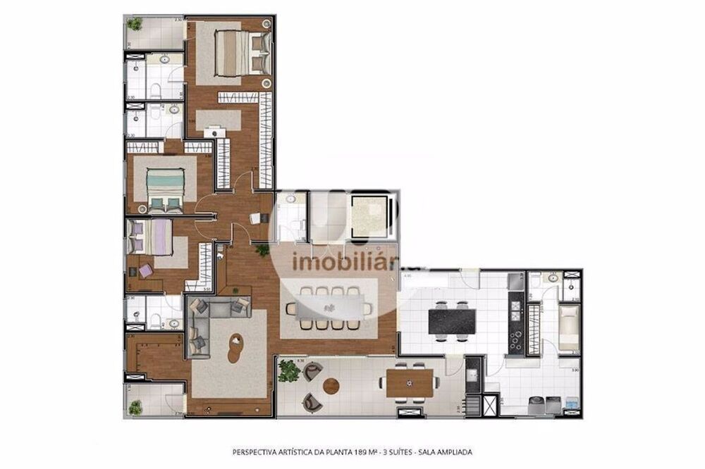 Apartamento, 4 quartos, 189 m² - Foto 2