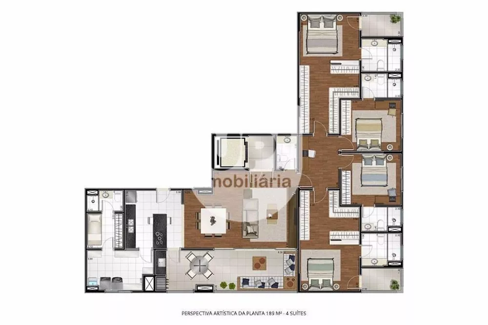 Apartamento, 4 quartos, 189 m² - Foto 3