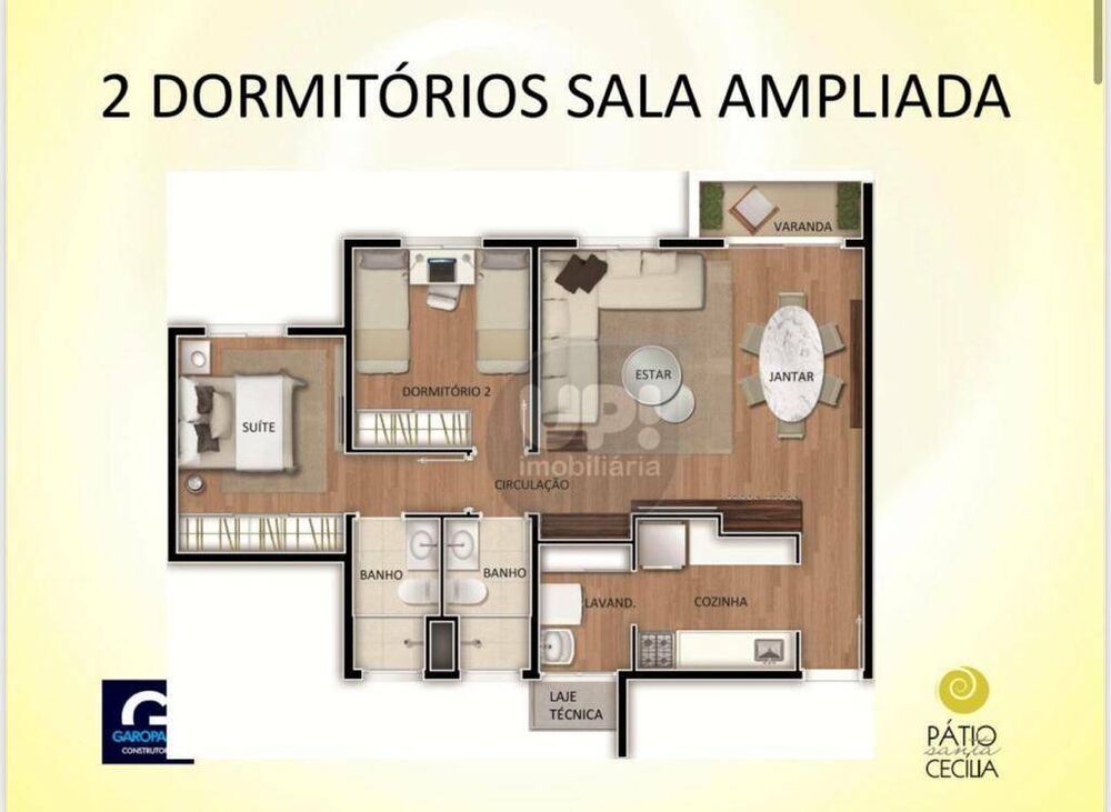 Apartamento, 3 quartos, 66 m² - Foto 2