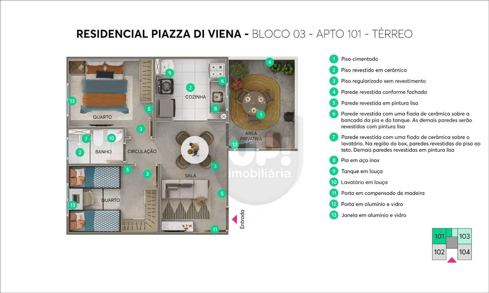 Apartamento, 2 quartos, 39 m² - Foto 1