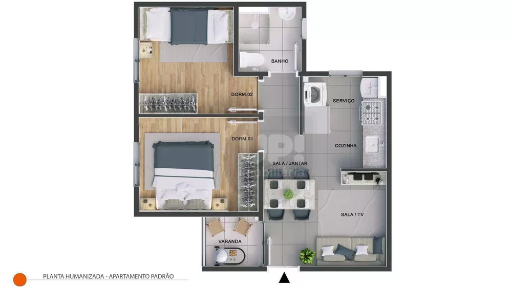 Apartamento, 2 quartos, 43 m² - Foto 25
