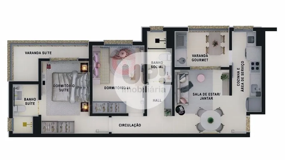 Apartamento, 2 quartos, 69 m² - Foto 7