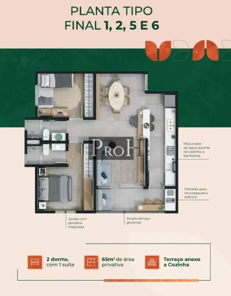 Apartamento, 2 quartos, 65 m² - Foto 4