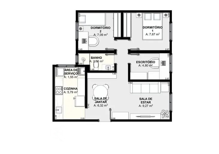 Apartamento à venda com 3 quartos, 55m² - Foto 28