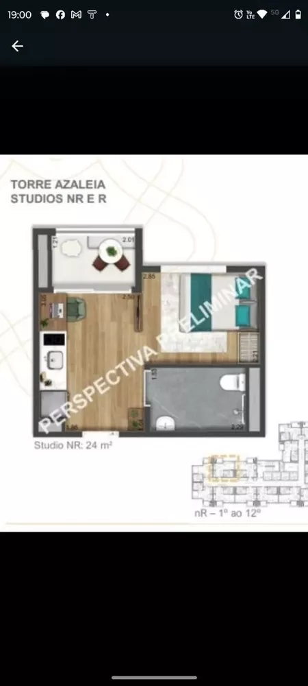 Apartamento, 1 quarto, 24 m² - Foto 3