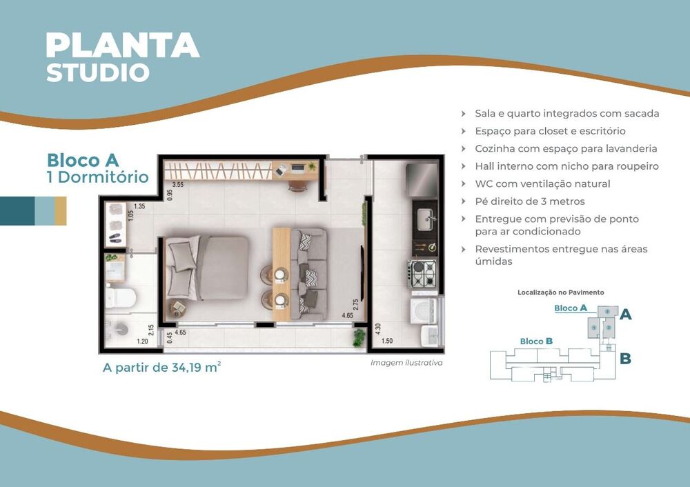 Apartamento, 2 quartos, 57 m² - Foto 2