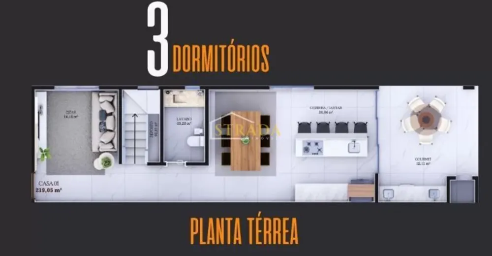Casa, 3 quartos, 110 m² - Foto 10