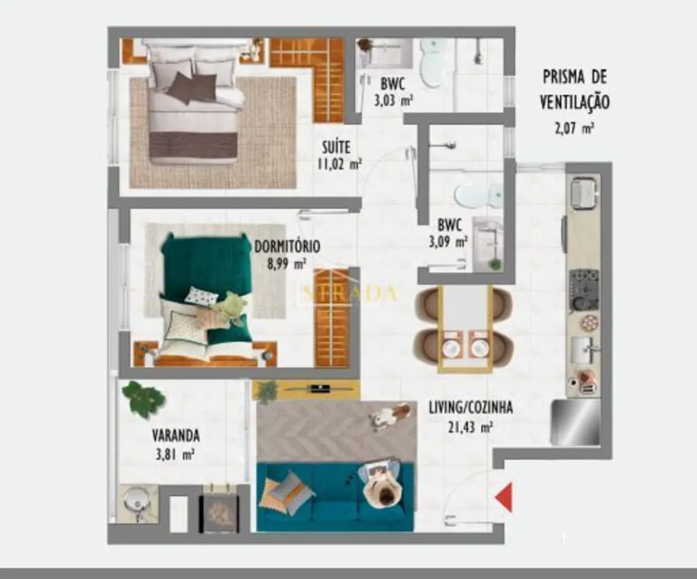 Apartamento, 2 quartos - Foto 18