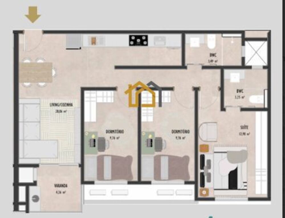 Apartamento, 3 quartos, 86 m² - Foto 4