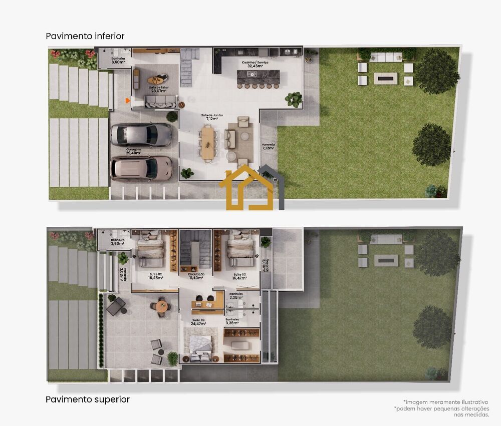 Casa, 3 quartos, 244 m² - Foto 2