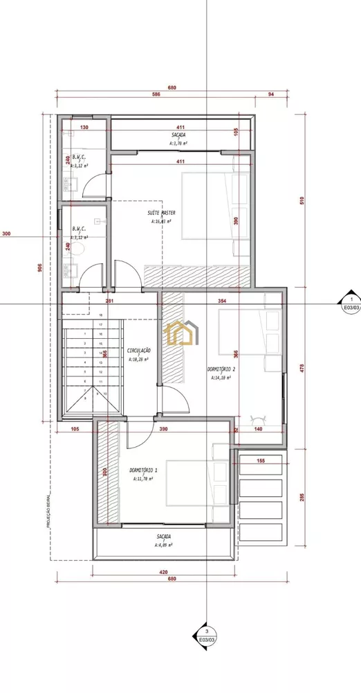 Casa, 3 quartos, 213 m² - Foto 1