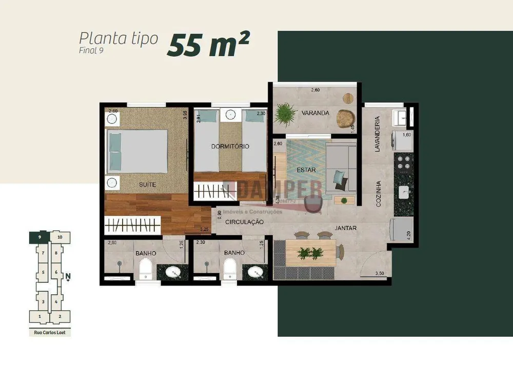 Apartamento, 2 quartos, 45 m² - Foto 4