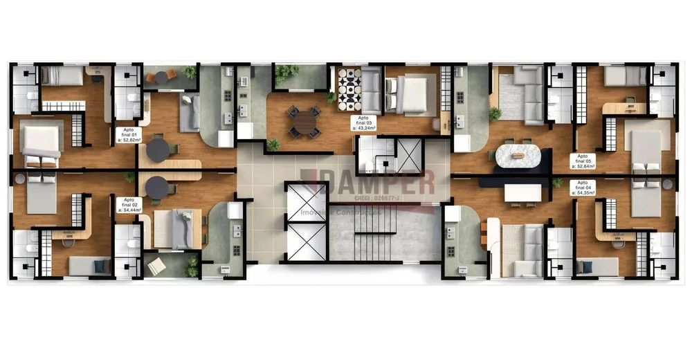 Apartamento, 2 quartos, 52 m² - Foto 5