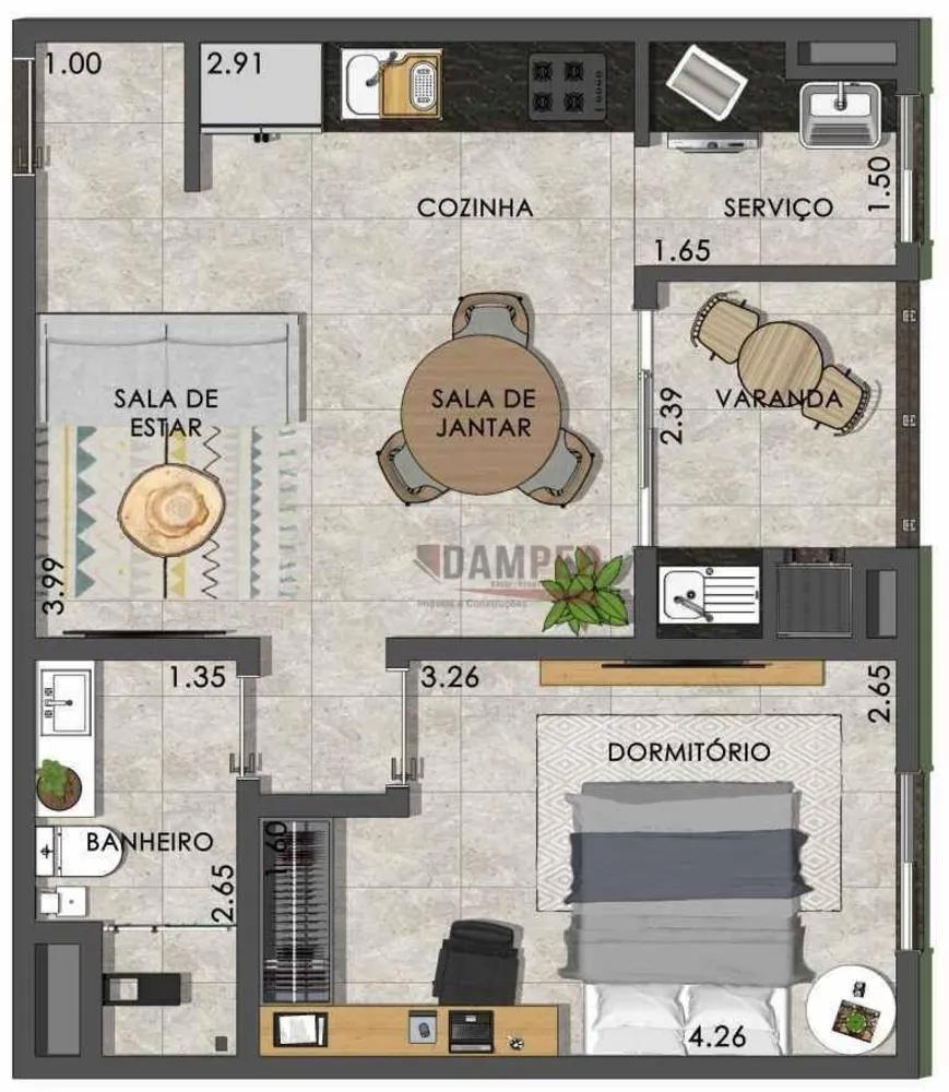 Apartamento, 1 quarto, 42 m² - Foto 16