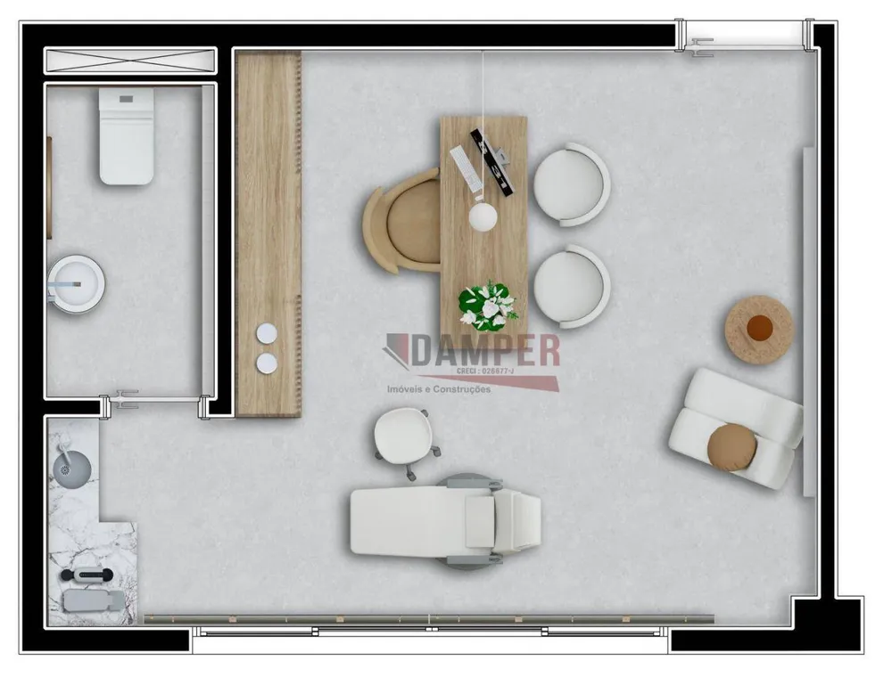 Sala-Conjunto, 28 m² - Foto 1