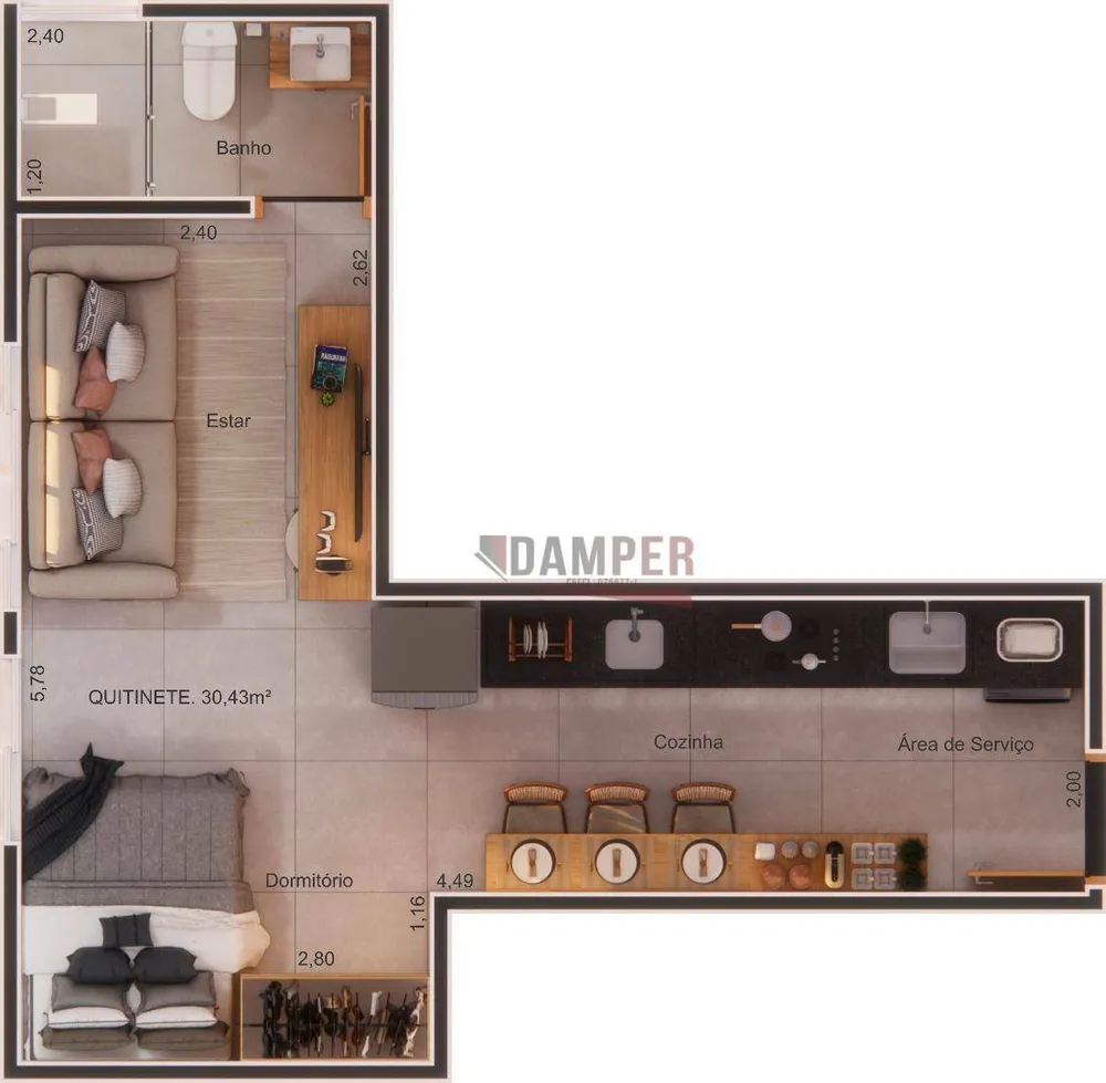 Apartamento, 2 quartos, 61 m² - Foto 15