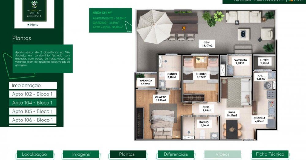 Apartamento, 2 quartos, 59 m² - Foto 28