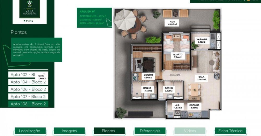 Apartamento, 2 quartos, 59 m² - Foto 36