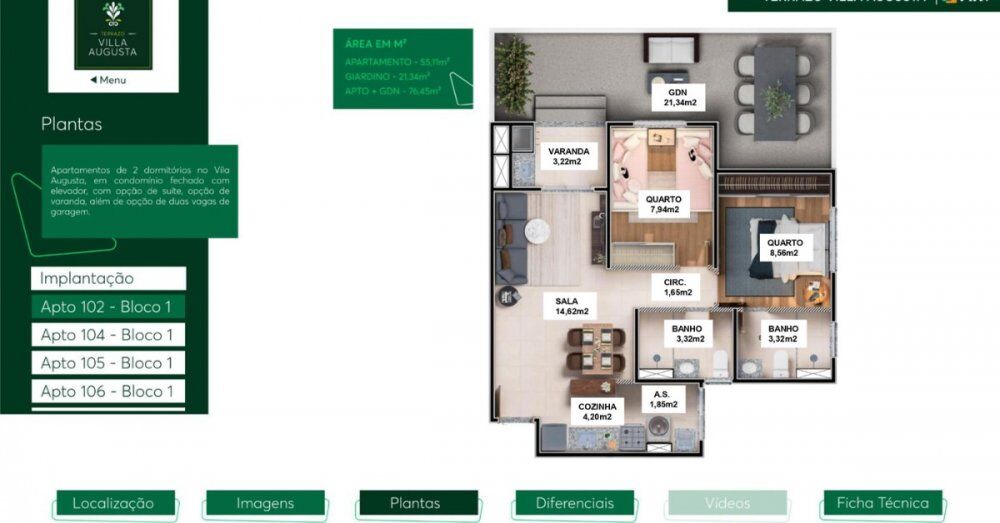 Apartamento, 2 quartos, 59 m² - Foto 27