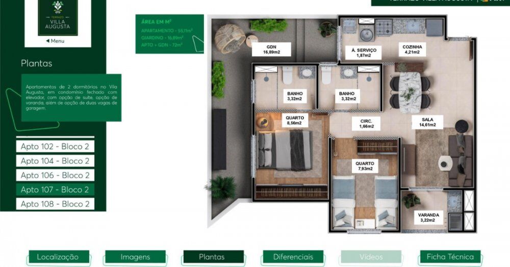 Apartamento, 2 quartos, 59 m² - Foto 35