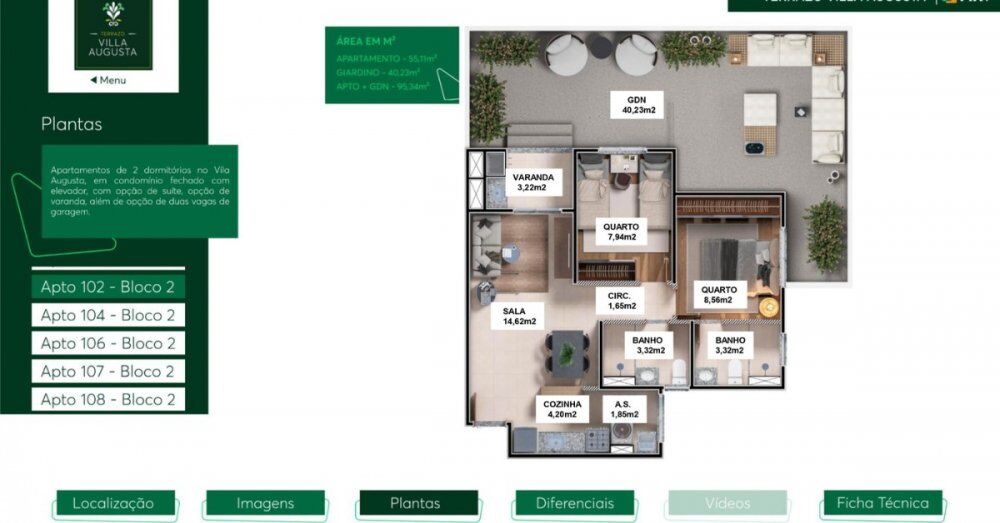 Apartamento, 2 quartos, 59 m² - Foto 33