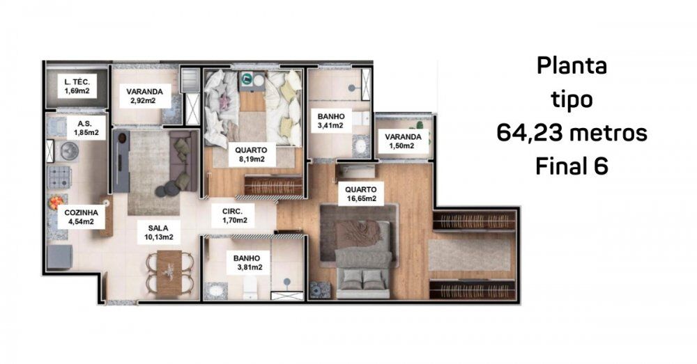 Apartamento, 2 quartos, 59 m² - Foto 25