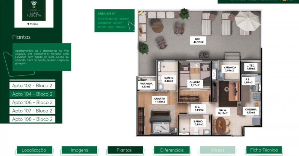 Apartamento, 2 quartos, 59 m² - Foto 34