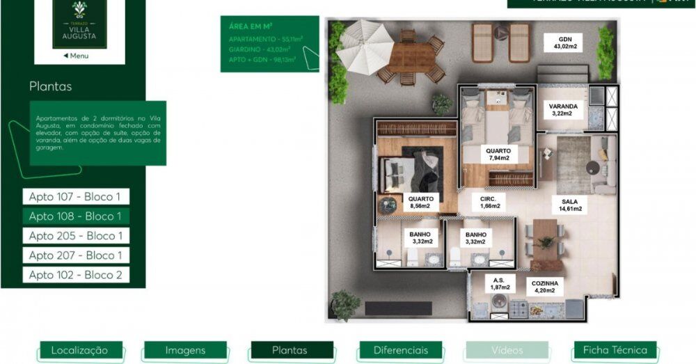 Apartamento, 2 quartos, 59 m² - Foto 32