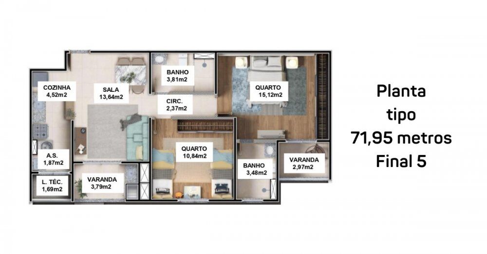Apartamento, 2 quartos, 59 m² - Foto 26