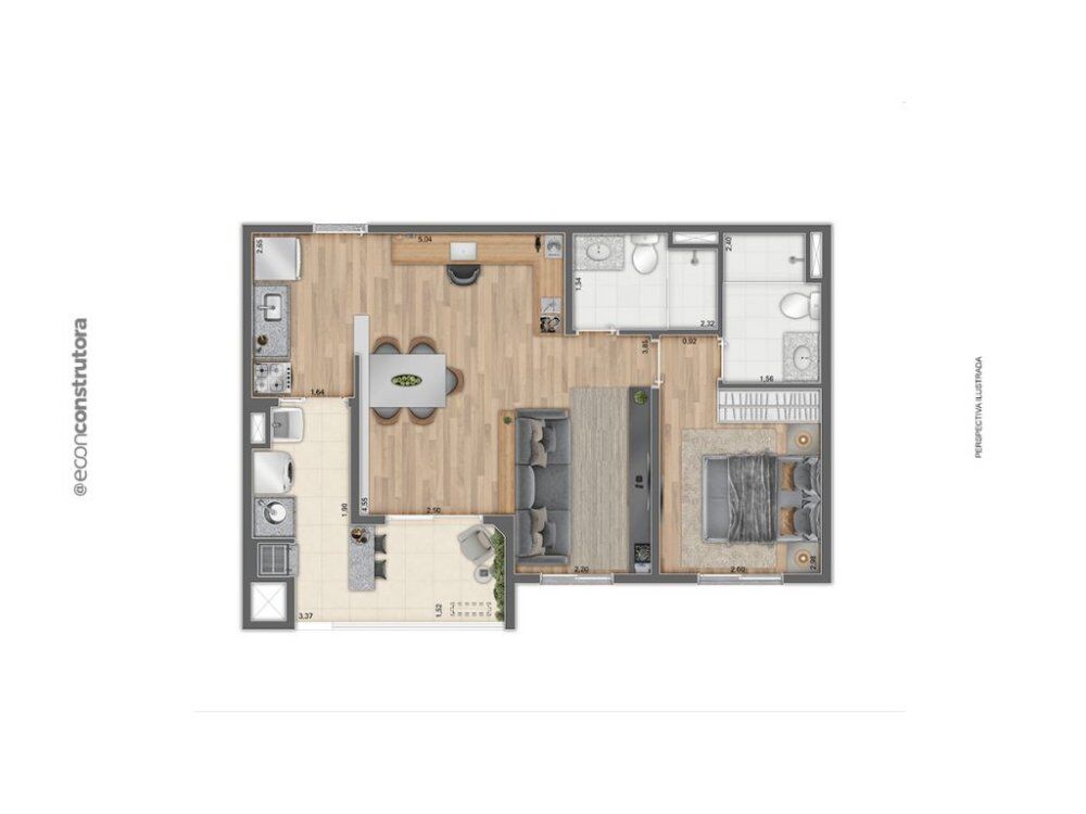 Apartamento, 3 quartos, 70 m² - Foto 3