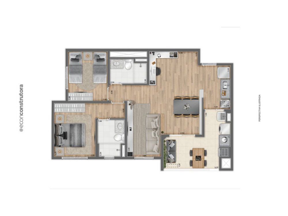 Apartamento, 3 quartos, 70 m² - Foto 6