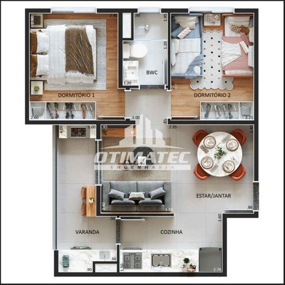 Apartamento, 2 quartos, 41 m² - Foto 12