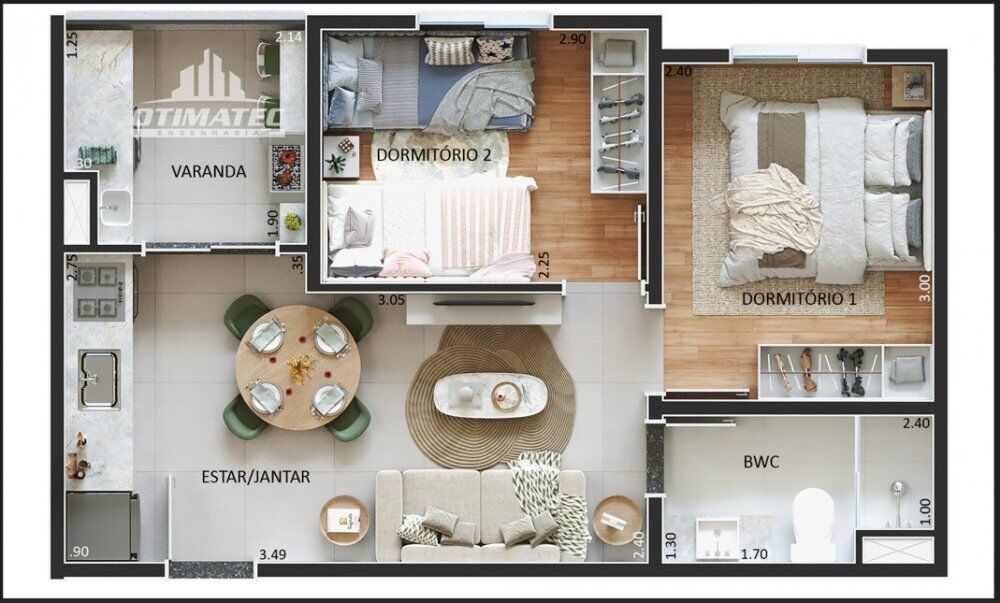 Apartamento, 2 quartos, 41 m² - Foto 11