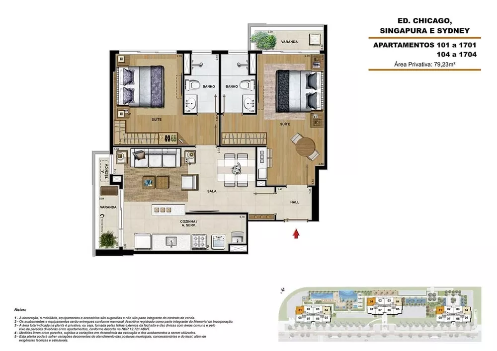 Apartamento, 2 quartos, 79 m² - Foto 17