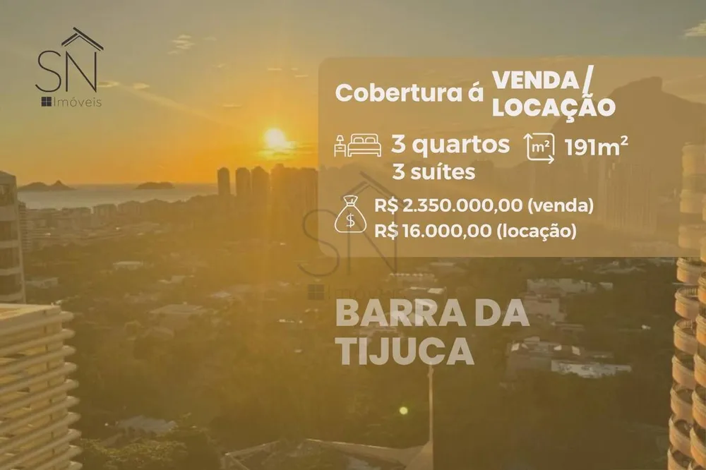 Cobertura, 3 quartos, 191 m² - Foto 1