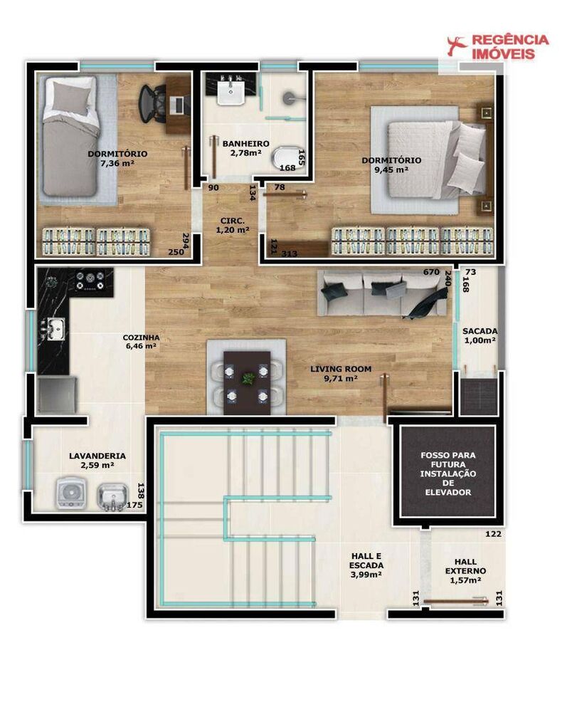 Apartamento, 2 quartos, 48 m² - Foto 4