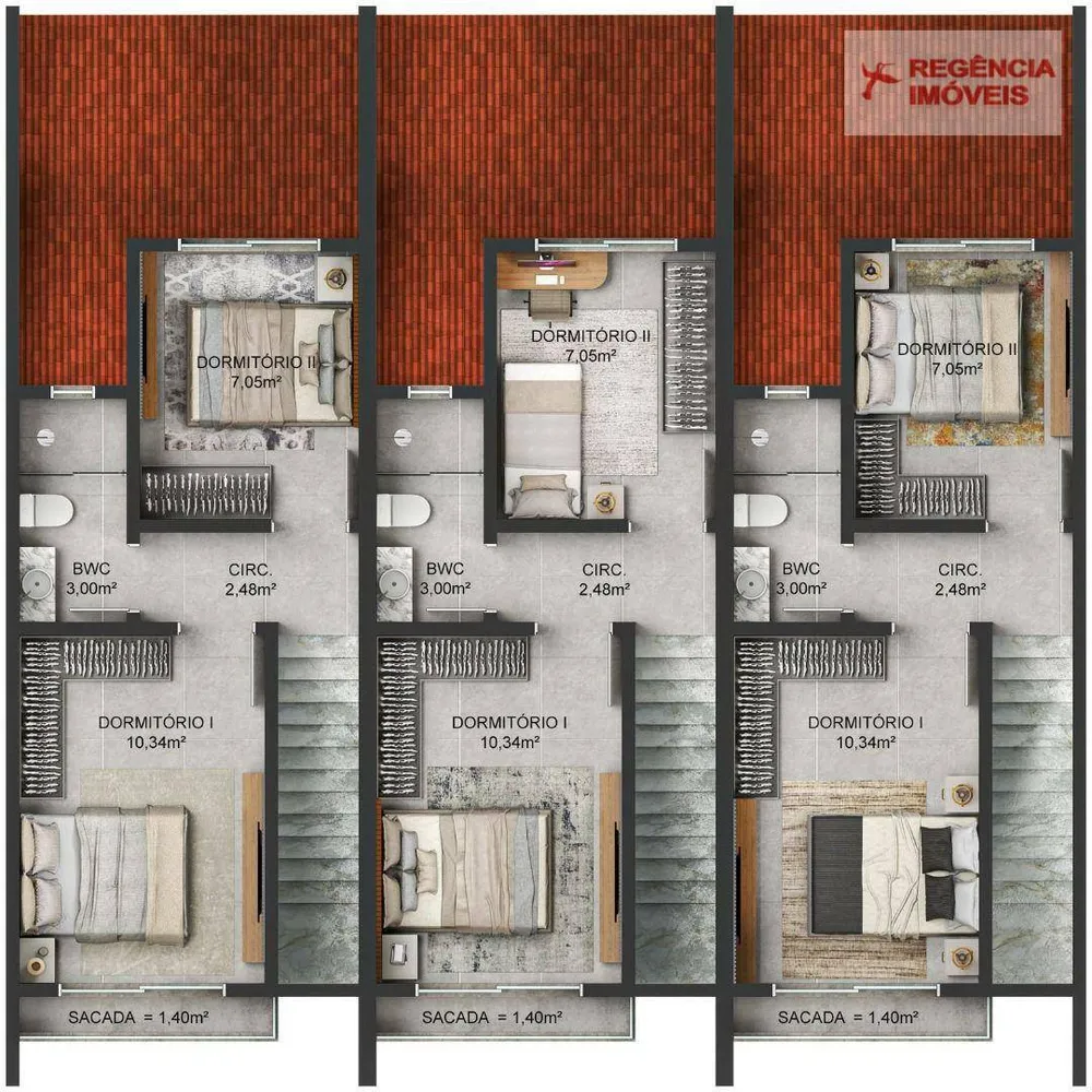 Casa, 2 quartos, 74 m² - Foto 1