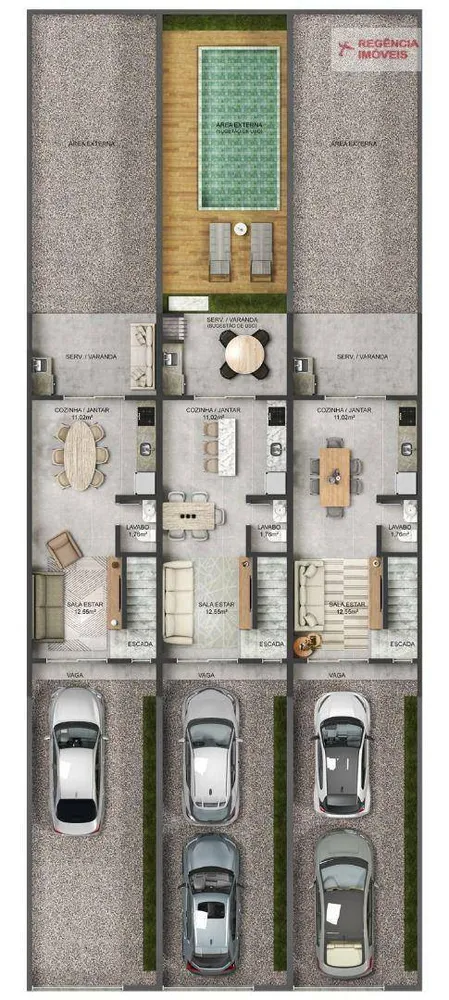 Casa, 2 quartos, 74 m² - Foto 7