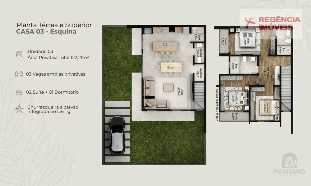 Casa de Condomínio, 3 quartos - Foto 5
