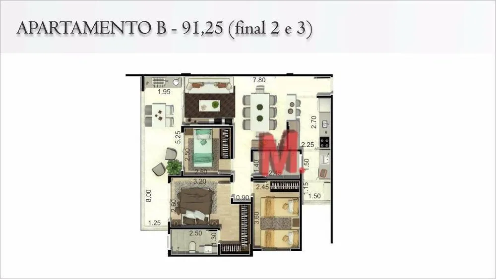 Apartamento, 3 quartos, 91 m² - Foto 14