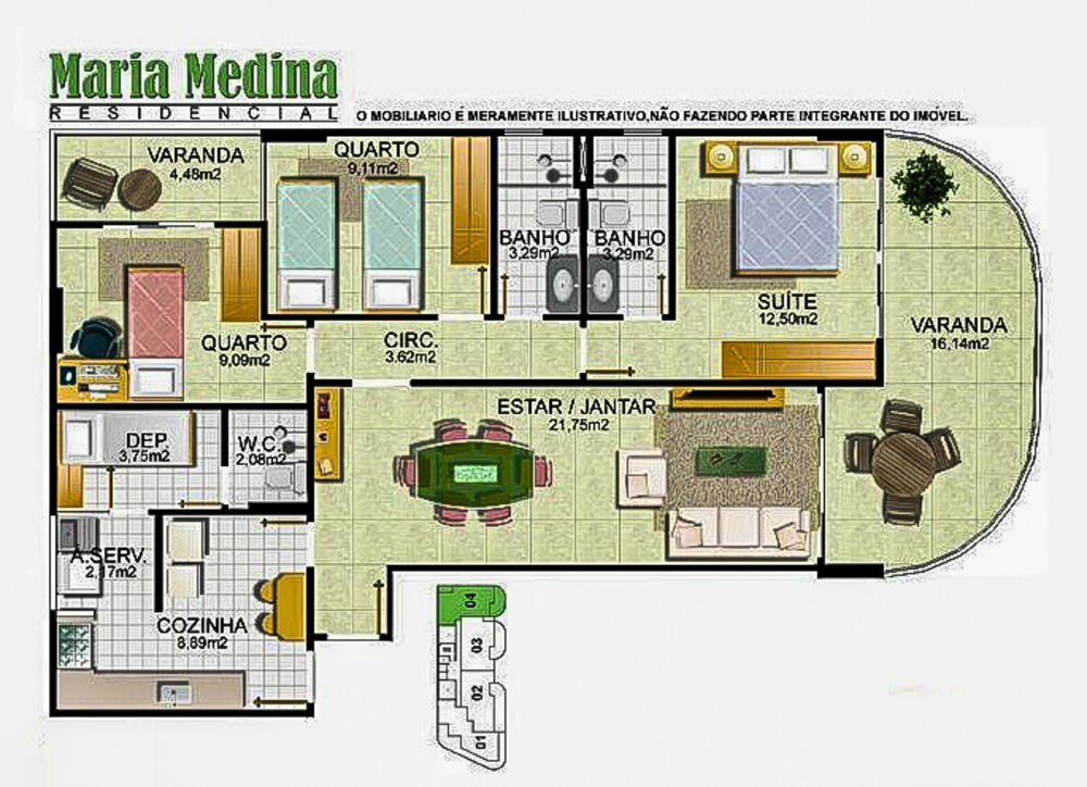 Apartamento à venda com 3 quartos, 115m² - Foto 5