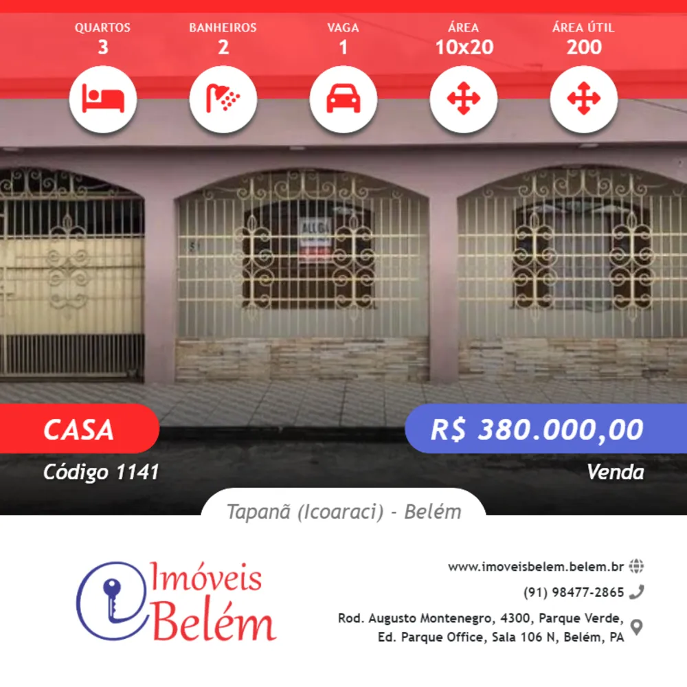 Casa, 3 quartos, 200 m² - Foto 1
