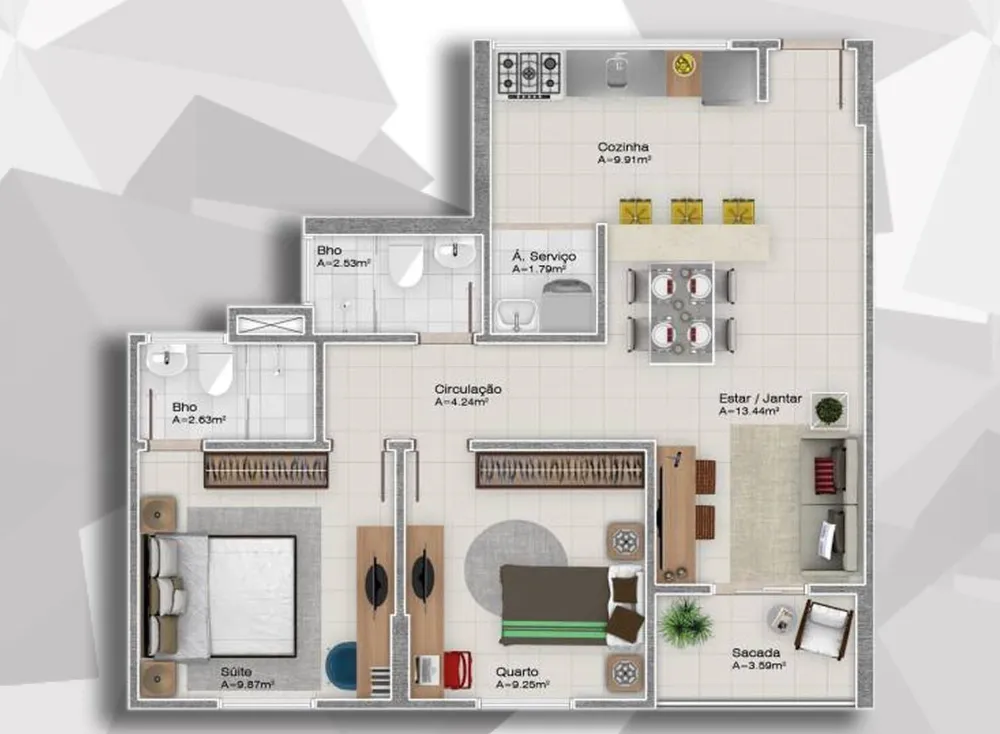 Apartamento, 2 quartos, 67 m² - Foto 10